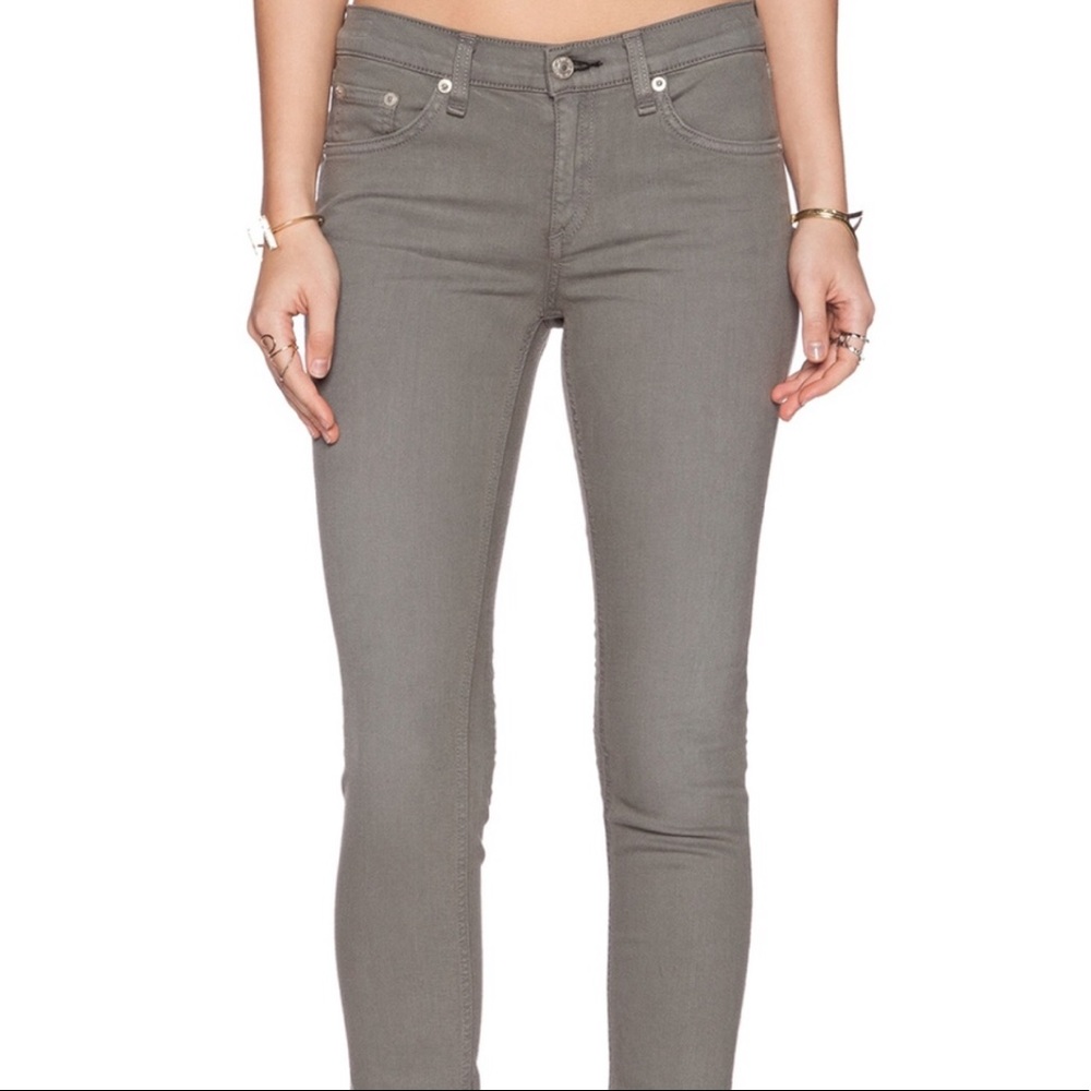 Rag & Bone Skinny Olive Green Jeans